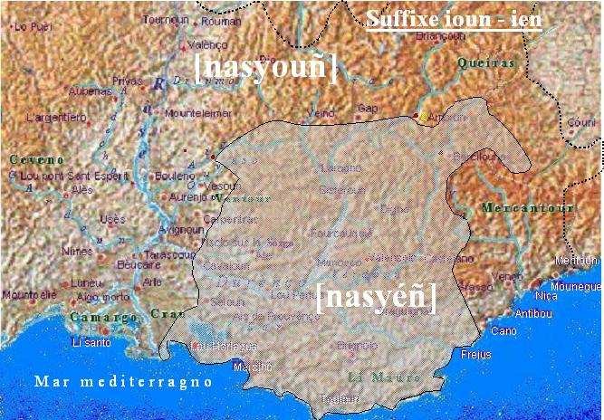 Suffisse ioun - ien. Cliquez sur la carte pour retour. Pour r��couter, cliquez sur les transcriptions phon�tiques. 