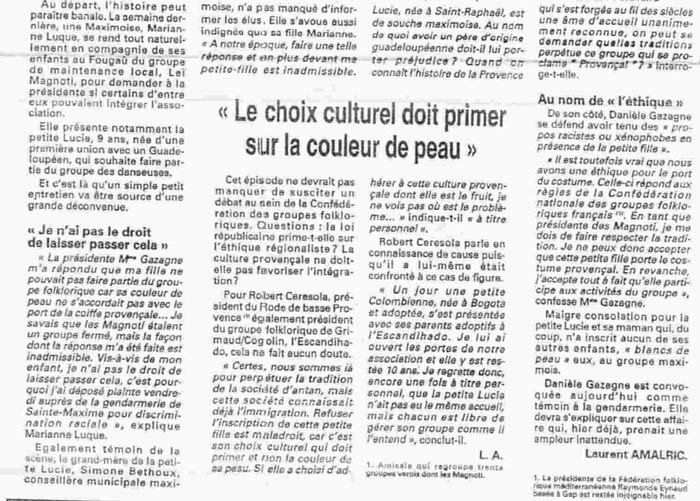 Quichas sus l'mage p&egrave;r legi l'article sus nosto manifestacioun &agrave; Santo Massimo !